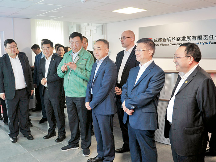  2018.8.29四川省委常委、成都市委书记范锐平视察快3玩法股份“中白工业园”项目投产运营仪式